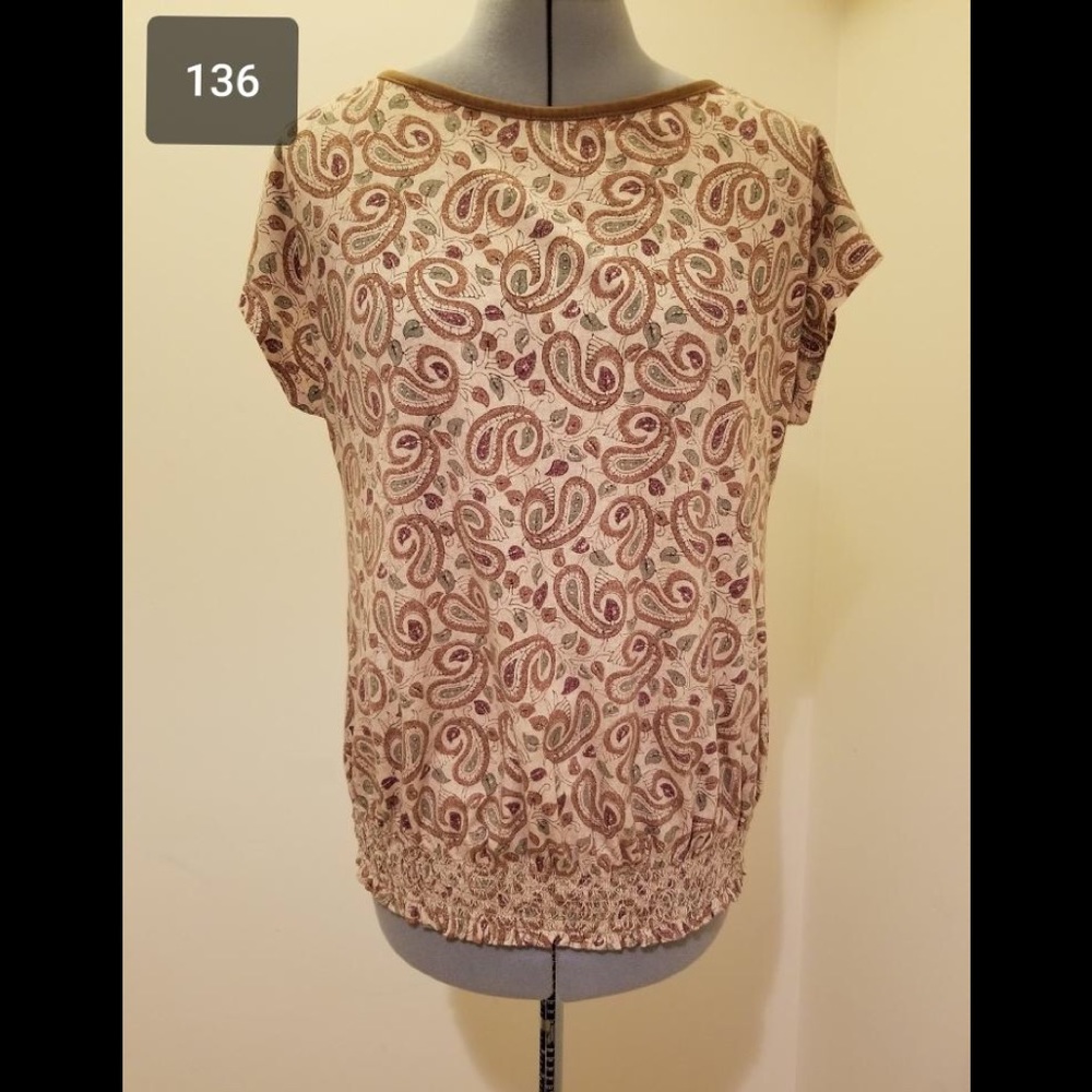 Ralph Lauren tan print shirt
